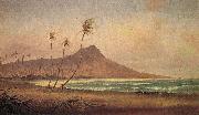 Gideon Jacques Denny Waikiki Beach, oil painting artist